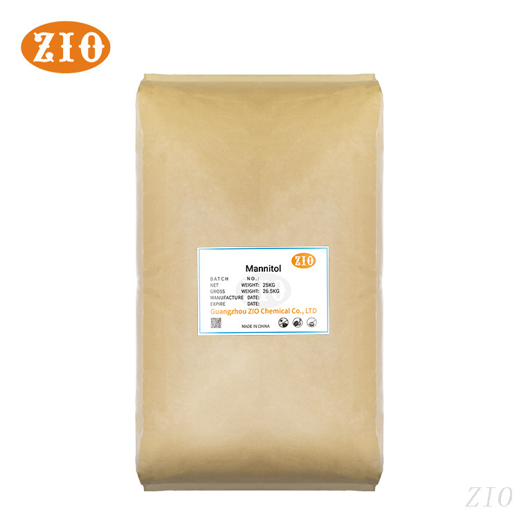 Industrial 25kg kraft paper bag packaging for bulk mannitol supply