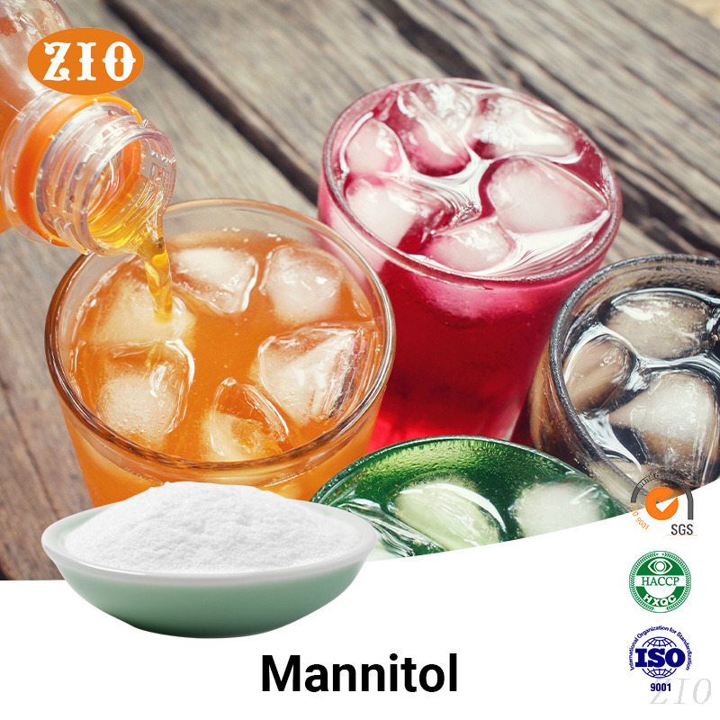 Sugar-free mannitol applied in low-calorie refreshing beverages and ice desserts