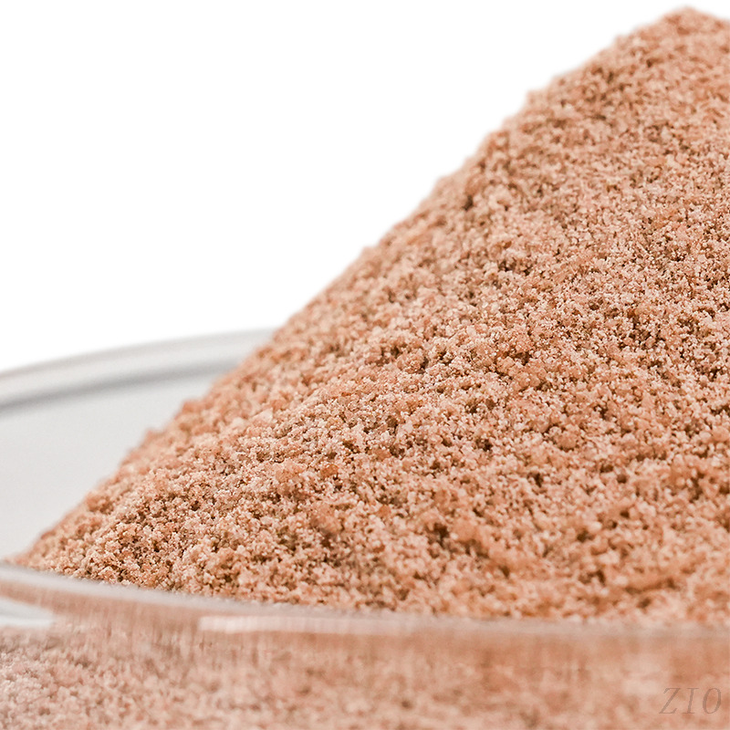 Finely milled chocolate flavor ice cream powder showing uniform particle size