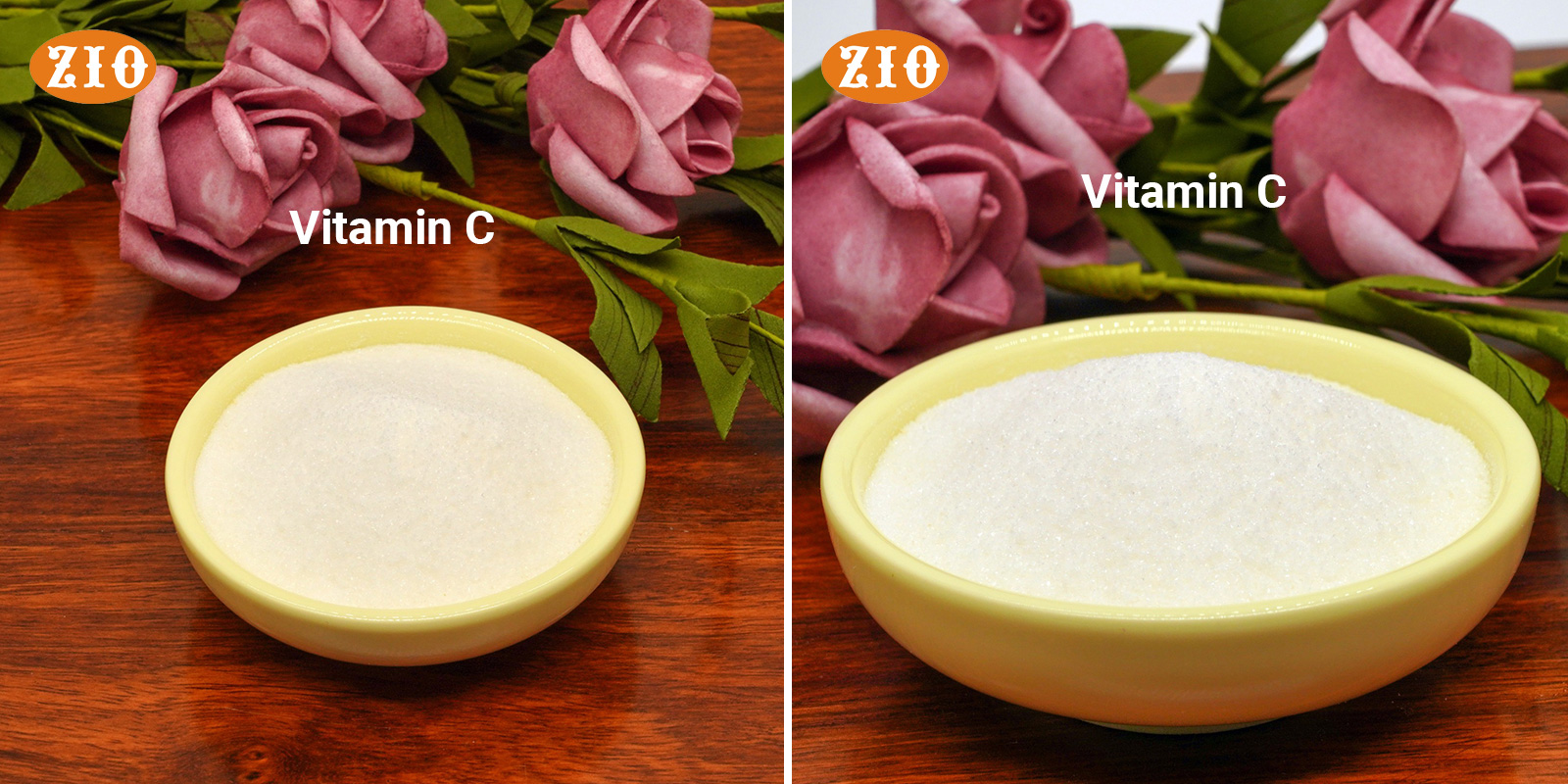 White crystalline bulk vitamin C powder for supplement manufacturing